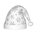 thumbnail image 1 of Cauagu Snowflake Minimalist Pattern Christmas Hat for Kids,Xmas Holiday Hat Santa Hat for Boys & Girls Festive Headwear Accessories for Christmas/New Year/Holiday, 1 of 6
