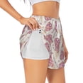 thumbnail image 1 of Cauagu Sparkling Ice Cream Print Women's 2 in 1 Running Shorts Athletic Workout Gym Yoga Shorts Running Shorts for Women-XX-Large, 1 of 7