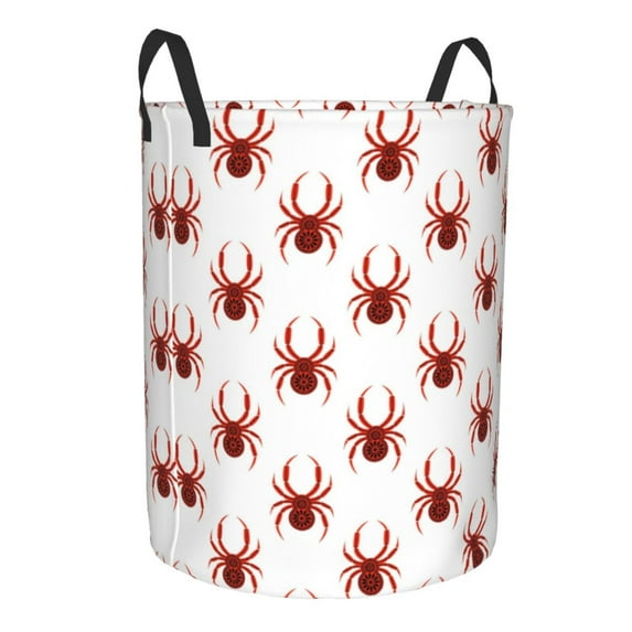 Cauagu Spiders Insects for Laundry Basket,Collapsible Organizer Basket for Storage Bin Toy Bins Gift Baskets Bedroom Clothes Children Nursery Hamper -Medium