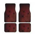 thumbnail image 1 of Cauagu Spiders On A Web Pattern Car Floor Mat Set of 4,Car Carpet Mats Car Mats with Anti-Slip Backing & Driver Heel Pad Universal Fit for Cars/Trucks/SUV/Vans, 1 of 6