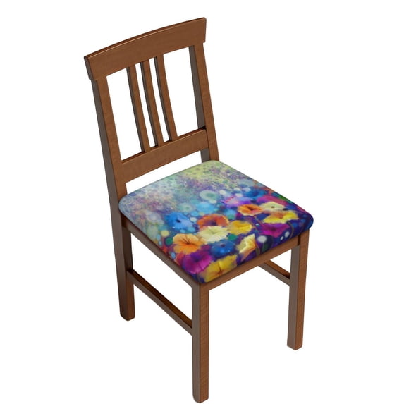Cauagu Spring Flower Seasonal for Dining Chair Seat Covers,Slipcovers Kitchen Chair Covers Upholstered Chair Seat Cushion Cover Chair Seat Protector-Six Piece