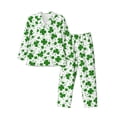 thumbnail image 1 of Cauagu St Patrick's Day4 Print Men's Long-Sleeve Pajama Set,Soft Button-Front 2Pjs for Men Long Sleeve Men’s Sleepwear-Large, 1 of 7