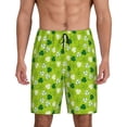 thumbnail image 1 of Cauagu St. Patrick's day Print Pajama Bottoms for Men Sleep Pajama Shorts Elastic Waistband Sleep Pajama Short Men's PJ Shorts-XX-Large, 1 of 6