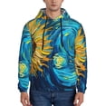 thumbnail image 1 of Cauagu Starry Sunflower Dreamscape for Men's Pullover Hooded Sweatshirt Athletic Casual Hoodie Aautumn Hoodie Sweatshirt for Men Pullover Casual Hooded Sweatshirt-4X-Large, 1 of 7