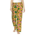 thumbnail image 1 of Cauagu Strawberry Pajama Pants for Women Loose Fit Wide Leg Trouser Pants Casual Elastic Waist Drawstring Lounge Pants, 1 of 6