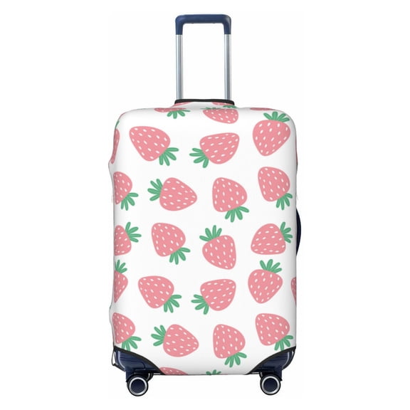 Cauagu Strawberry Print Travel Luggage Cover,Travel Dust-proof Suitcase Cover Softside Suitcase Protector for 18-32inch,Not Included Suitcase