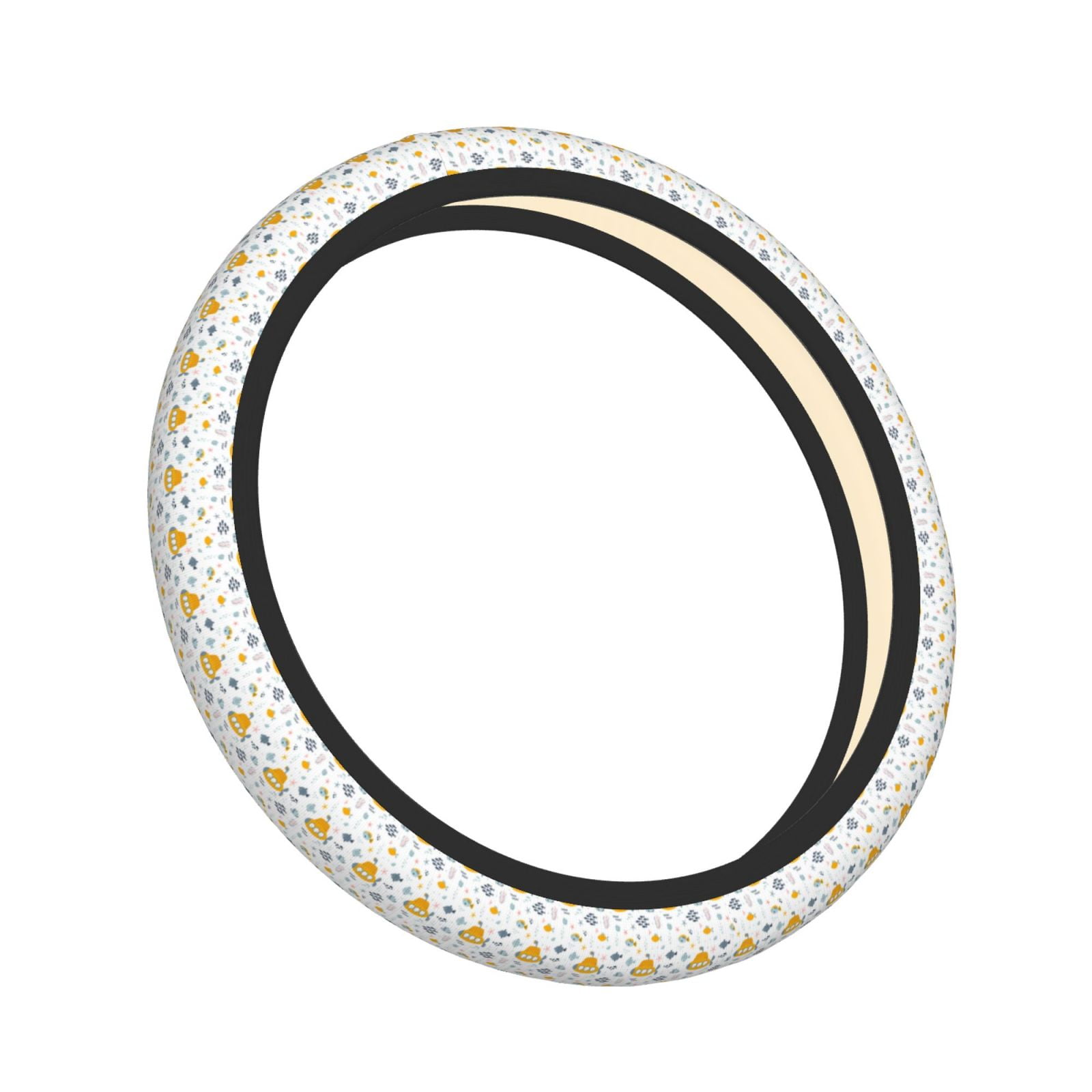 Galaxy Starry Cosmic Print Steering Wheel Cover – 15 Inch Universal Fit, Non-Slip Neoprene For Car/Truck/SUV