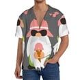 thumbnail image 1 of Cauagu Summer Gnome 1 Men's Short Sleeve Button Down Hawaiian Shirt for Men Bowling Shirts Casual Summer Beach Shirt,X-Large, 1 of 6