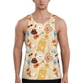 thumbnail image 1 of Cauagu Summer Travel Print Men's Sleeveless Muscle Shirts,Tank Tops Quick Dry Workout Tank Top Gym Muscle Tee Fitness Bodybuilding T Shirt for Men-3X-Large, 1 of 7