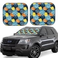 thumbnail image 1 of Cauagu Sunflowers Cauagu {designName} Print Foldable Car Windshield Sun Shade | Front Windshield Shade for Sun | Fits Small Sedans, Mini SUVs, Hatchbacks-Large, 1 of 6