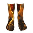 thumbnail image 1 of Cauagu Sunset Sunflower Cow Pattern Fun Novelty Crew Socks,Casual Athletic Socks Neutral Socks Cozy Crew Socks Christmas Gift, 1 of 7