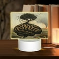 thumbnail image 1 of Cauagu Surreal Brain Tree for Rectangle Acrylic Night Light - Acrylic Modern Bedside Light with LED Light Lamp Base - Decorative Night Lamp for Restaurant Bar Cafe Shop, 1 of 9