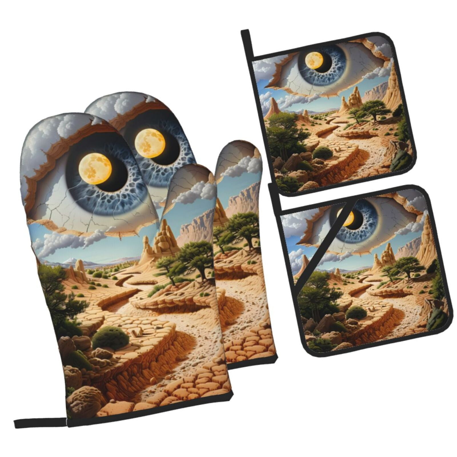 Cauagu Surreal Desert Eye Landscape 标题