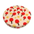 Cauagu Table Tennis Rackets 1 Print Round Stool Covers,Seat Cushion for