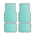 thumbnail image 1 of Cauagu Teal Turquoise Glitter Pattern Car Floor Mat Set of 4,Car Carpet Mats Car Mats with Anti-Slip Backing & Driver Heel Pad Universal Fit for Cars/Trucks/SUV/Vans, 1 of 6