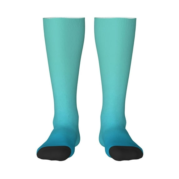 Cauagu Teal Turquoise Print Women's Men's Ankle Socks 1-pack Casual Athletic Socks for Unisex Adult Moisture-Wicking Socks for Daily Wear/Running/Sport