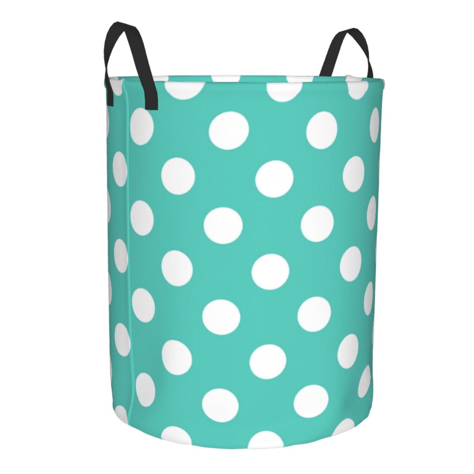 Black And White Tiniy Polka Dot Laundry Basket