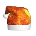 thumbnail image 1 of Cauagu Tennis Ball In Fire for Adult Christmas Hat,1-Pack Xmas Holiday Hat Santa Hat for Women & Men Festive Headwear Accessories Fit for Christmas/New Year/Party, 1 of 6