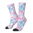 thumbnail image 1 of Cauagu Tie Dye Print Crew Socks for Women and Men,Adult Athletic Running Socks 1-Pair Sports Socks Work Gear Socks with Moisture Wicking, 1 of 6