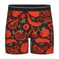 thumbnail image 1 of Cauagu Tomatoes And Chili Print Men's Boxer Briefs, Funny & Cute Underwear Elastic Waistband Briefs Ideal Gift for Men,1-Pack, 1 of 7