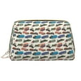 thumbnail image 1 of Cauagu Train Print Large Cosmetic Bag,Portable Cosmetics Pouch Travel Makeup Bag Large Capacity Travel Makeup Case Organizer Makeup Brush Organizer, 1 of 8