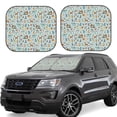 thumbnail image 1 of Cauagu Tribal Animals Cauagu {designName} Print Foldable Car Windshield Sun Shade | Front Windshield Shade for Sun | Fits Small Sedans, Mini SUVs, Hatchbacks-Medium, 1 of 6