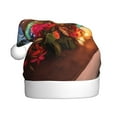 thumbnail image 1 of Cauagu Tropical Beach Candlelight for Adult Christmas Hat,1-Pack Xmas Holiday Hat Santa Hat for Women & Men Festive Headwear Accessories Fit for Christmas/New Year/Party, 1 of 6