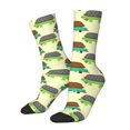 thumbnail image 1 of Cauagu Turtle On Skateboard Print Crew Socks for Women and Men,Adult Athletic Running Socks 1-Pair Sports Socks Work Gear Socks with Moisture Wicking, 1 of 6