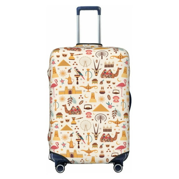 Cauagu UAE Travel1 Print Travel Luggage Cover,Travel Dust-proof Suitcase Cover Softside Suitcase Protector for 18-32inch,Not Included Suitcase
