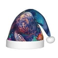 thumbnail image 1 of Cauagu Underwater Turtle Dolphin Octopus Pattern Christmas Hat for Kids,Xmas Holiday Hat Santa Hat for Boys & Girls Festive Headwear Accessories for Christmas/New Year/Holiday, 1 of 6