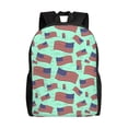 thumbnail image 1 of Cauagu Usa Flag Print Backpacks,Travel Daypack Casual Laptop Backpack Bookbag Fits 15 Inch Computer for Men Women, 1 of 8