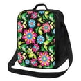 thumbnail image 1 of Cauagu Vector Mexican Otomi Style Bright Insulated Lunch Bag - Reusable Lunch Box Thickened Thermal Leakproof Lunch Tote Bag for Adult Office/Travel Picnic, 1 of 7