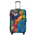thumbnail image 1 of Cauagu Vibrant Rainbow Parrot Fantasy Print Travel Luggage Cover,Travel Dust-proof Suitcase Cover Softside Suitcase Protector for 18-32inch,Not Included Suitcase, 1 of 8