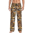 thumbnail image 1 of Cauagu Vintage Bottles Mens Pajama Pants Sleep & Lounge Pants,PJ Bottoms with Pockets-XX-Large, 1 of 7