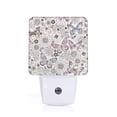 thumbnail image 1 of Cauagu Vintage Butterflies Print LED Nightlight,0.5W Night Lights Plug into Wall 1 Pack with Dusk-to-Dawn Light Sensor Soft Glow Lamp for Bathroom Adult Hallway-EU, 1 of 7