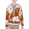 thumbnail image 1 of Cauagu Vintage Cowboy On A Bronco Horse Print Sun Protection Jacket for Teen,Full-Zipper Long Sleeve Sun Shirts with Pockets UV Hoodie Shirts Outdoor Athletic Jacket-XX-Large, 1 of 7