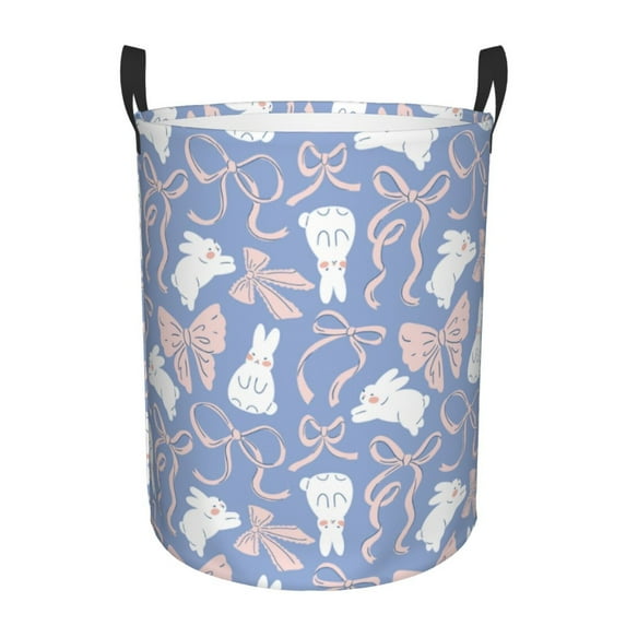 Cauagu Vintage Easter for Laundry Basket,Collapsible Organizer Basket for Storage Bin Toy Bins Gift Baskets Bedroom Clothes Children Nursery Hamper-Small