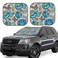 thumbnail image 1 of Cauagu Vintage Floral Butterflies Cauagu {designName} Print Foldable Car Windshield Sun Shade | Front Windshield Shade for Sun | Fits Small Sedans, Mini SUVs, Hatchbacks-Medium, 1 of 6