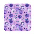 Cauagu Violet for Round Coaster,Drink Coasters Set of 4 Leather Bar