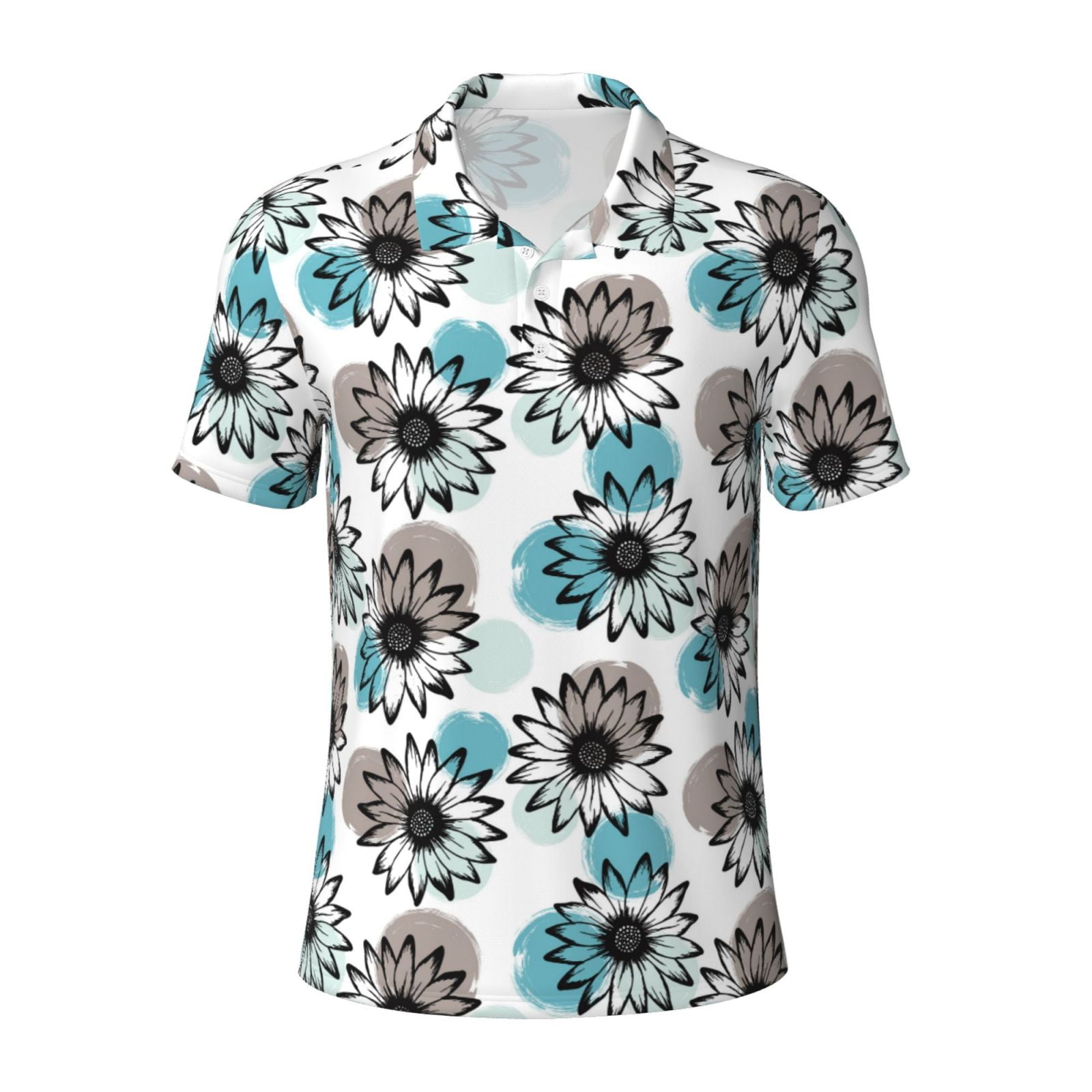 Sunflowr Floral Men's Golf Shirts