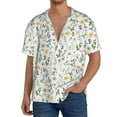 thumbnail image 1 of Cauagu Watercolor Wildflower 2 Men's Short Sleeve Button Down Hawaiian Shirt for Men Bowling Shirts Casual Summer Beach Shirt,XX-Large, 1 of 6