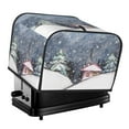 thumbnail image 1 of Cauagu Watercolor Winter Landscape For Christmas for 4 Slice Toaster Cover (11.4''×7.9''×7.5'') Bread Machine Cover Toaster Protector Kitchen Appliance Dust Cover, 1 of 7