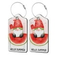 thumbnail image 1 of Cauagu Watermelon Gnome Pattern Luggage Tags,Leather Luggage Tags Personalized Luggage Tag Travel Tags Privacy Cover ID Label for Travel Bag Suitcase-1, 1 of 5