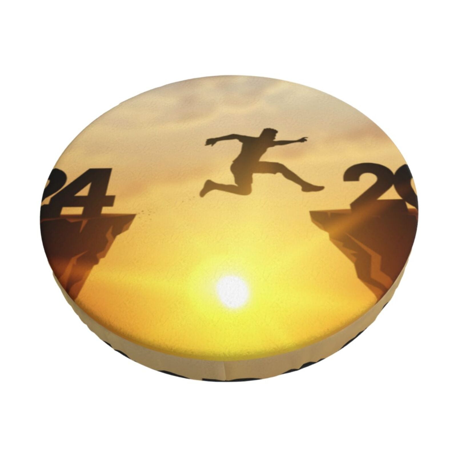 Cauagu Merry Christmas In 2025 Print Round Stool Covers,Seat