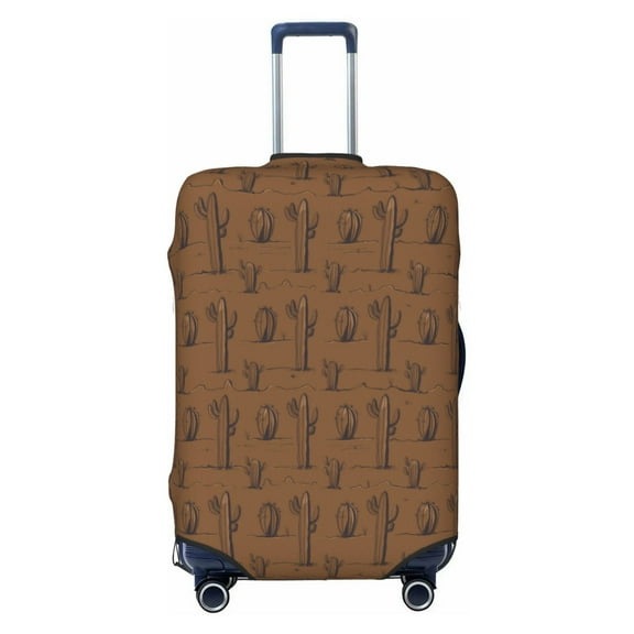 Cauagu Western Cactus Print Travel Luggage Cover,Travel Dust-proof Suitcase Cover Softside Suitcase Protector for 18-32inch,Not Included Suitcase