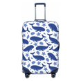 thumbnail image 1 of Cauagu Whale Print Travel Luggage Cover,Travel Dust-proof Suitcase Cover Softside Suitcase Protector for 18-32inch,Not Included Suitcase, 1 of 8