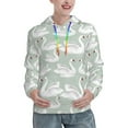 thumbnail image 1 of Cauagu White Birds for Women's Hooded Sweatshirts Pullover Hoodie for Women Fall Workout Sweat Long Sleeve Preppy Sweatshirts-Small, 1 of 7