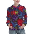 thumbnail image 1 of Cauagu Wild Berries for Women's Hooded Sweatshirts Pullover Hoodie for Women Fall Workout Sweat Long Sleeve Preppy Sweatshirts-X-Large, 1 of 7