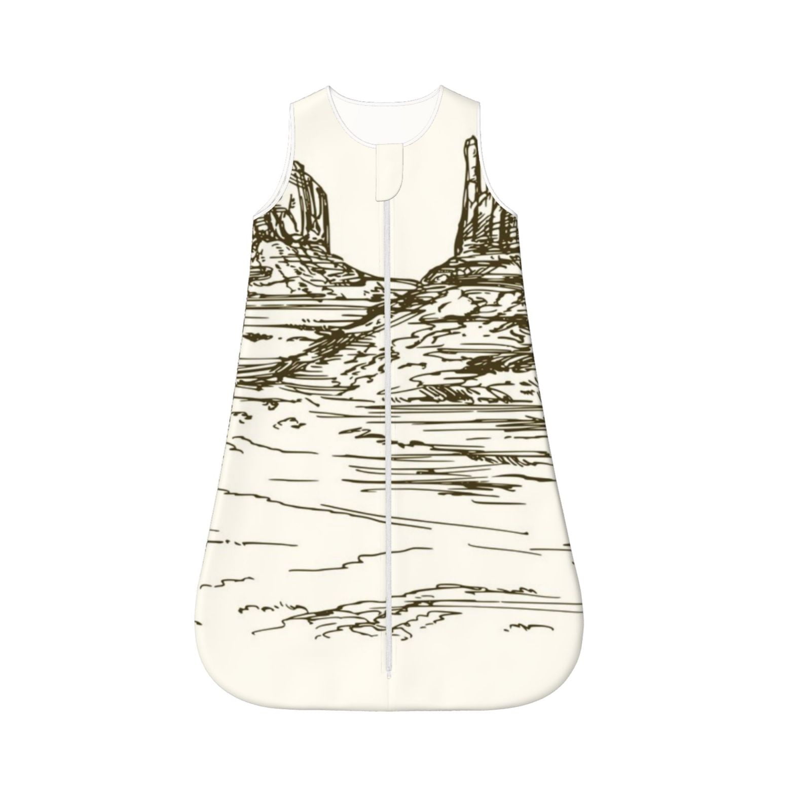 Cauagu Wild West Desert With Cowboy for Infant Wearable Blanket,Unisex