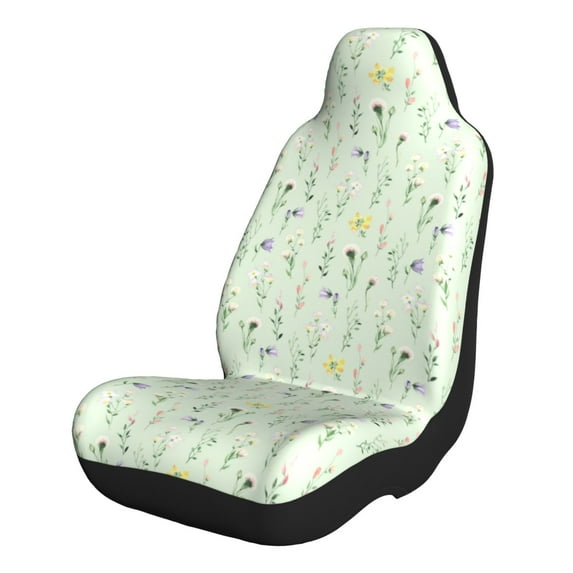 Cauagu Wildflower Watercolor 5 Print Car Seat Covers,Universal Automotive Seat Covers Car Seat Protectors Easy to Install Car Cover Car Accessories Auto rucks Van & SUV-1